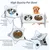Gamelles surélevées réglables 3 2 gamelles inoxydable animaux compagnie, en Gamelles surélevées réglables 3 2 gamelles inoxydable animaux compagnie, en