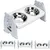 Gamelles surélevées réglables 3 2 gamelles inoxydable animaux compagnie, en Gamelles surélevées réglables 3 2 gamelles inoxydable animaux compagnie, en