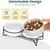 Gamelle Céramique Surélevée Double 2x400ml, Bol Support Métal Chat Gamelle Céramique Surélevée Double 2x400ml, Bol Support Métal Chat