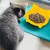 Lot 3 gamelles chat antidérapantes – Gris/blanc/jaune