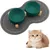 Gamelle Surélevée Support, 400ML Gamelle Tapis Design Double Bols, Idéal Gamelle Surélevée Support, 400ML Gamelle Tapis Design Double Bols, Idéal