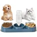 3-in-1 Katzennapf-Set – Doppelnapf + 500-ml-Flasche