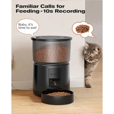 Distributeur croquettes chat auto 5G 2 4G WiFi 3L 10 repas jour Distributeur croquettes chat auto 5G 2 4G WiFi 3L 10 repas jour