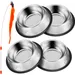 4-teiliges Edelstahl-Katzennapf-Set + Spielzeug – Futter- und Wassernäpfe