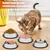 4-teiliges Edelstahl-Katzennapf-Set + Spielzeug – Futter- und Wassernäpfe