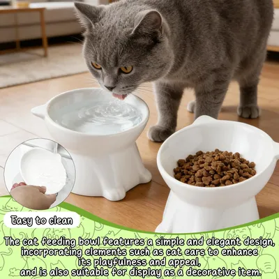 2 pièces Gamelle Surélevée, Gamelle Bol Gamelle Inclinée Gamelle Chats Chat 2 pièces Gamelle Surélevée, Gamelle Bol Gamelle Inclinée Gamelle Chats Chat