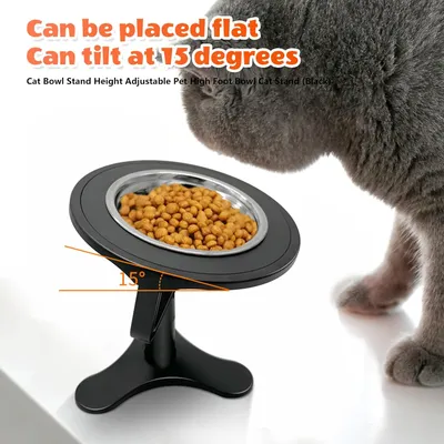 Gamelle chat surélevée – Support 15° – 3 hauteurs (10-17cm) Gamelle chat surélevée – Support 15° – 3 hauteurs (10-17cm)