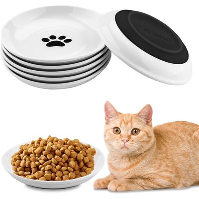 6 Keramik-Katzennäpfe – Rutschfester Boden – Flach