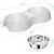 Gamelle Gris, Gamelle 2 Bols Inoxydable Bols Antidérapants, Bowl Mangeoirs Gamelle Gris, Gamelle 2 Bols Inoxydable Bols Antidérapants, Bowl Mangeoirs