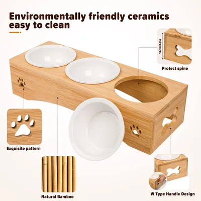 Lot 3 gamelles surélevées support gamelle silicone, gamelle céramique, chat Lot 3 gamelles surélevées support gamelle silicone, gamelle céramique, chat
