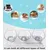 3er-Set erhöhte Katzennäpfe – 3-in-1 – Slow Feeder – 15°