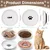 HausPets Set 3 comederos cerámica gato antideslizantes