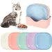 Set mit 10 mehrfarbigen, flachen und runden Näpfen für Kätzchen und Katzen
