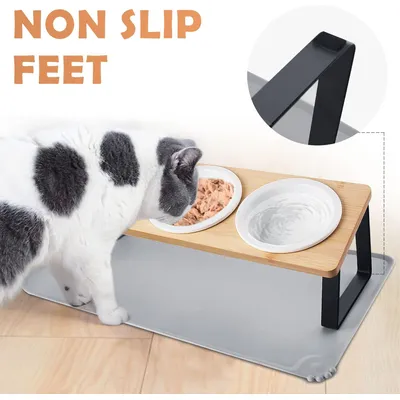 Gamelle Petits Chiens Surélevée, 3 Bols Ceramique Support 15° mit Gamelle Petits Chiens Surélevée, 3 Bols Ceramique Support 15° mit