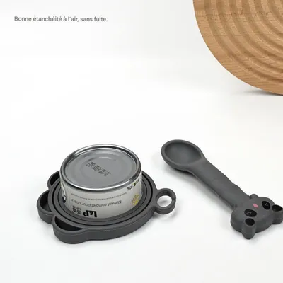 HausPets Tierfutterdose mit Löffel und Deckel HausPets Tierfutterdose mit Löffel und Deckel