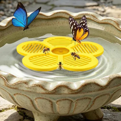 Schwimmende Tränke,19.5 cm,blütenförmig, für Pool, Bauernhof, Bienentränke