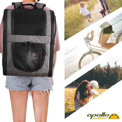 HausPets Sac à Dos de Transport Grande Taille pour Chats et Chiens