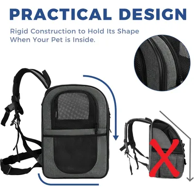 HausPets Sac à Dos de Transport Grande Taille pour Chats et Chiens