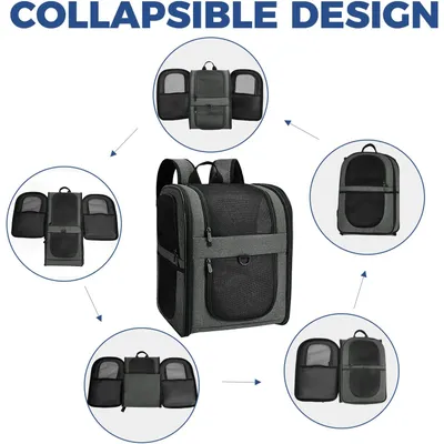 HausPets Sac à Dos de Transport Grande Taille pour Chats et Chiens