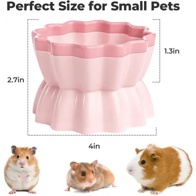 HausPets Keramik Hamster Schale Bonbonform pink klein HausPets Keramik Hamster Schale Bonbonform pink klein