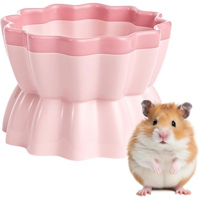 HausPets Keramik Hamster Schale Bonbonform pink klein