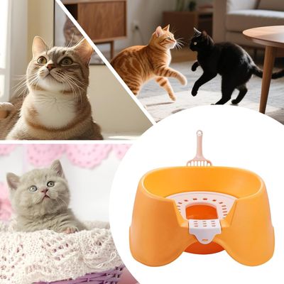 HausPets Arenero abierto para gatitos, gatos pequeños grandes, apartamento