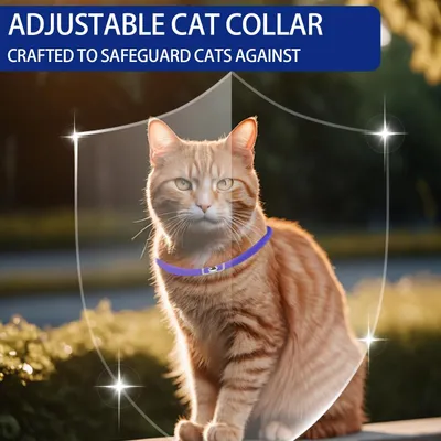 Collier apaisant phéromones chat - 3 pcs, réglable 38 cm, violet Collier apaisant phéromones chat - 3 pcs, réglable 38 cm, violet