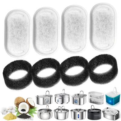 Filtres pour fontaine à eau pour chats (d'eau en acier inoxydable de 2,6 L