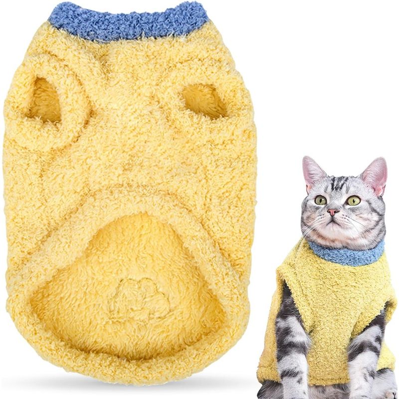 HausPets Katze Winter Mantel - Weich, Winddicht, Atmungsaktiv
