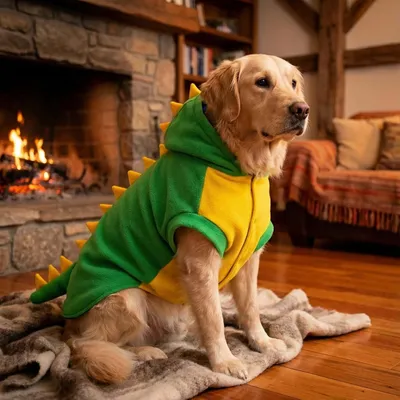 HausPets Dinosaurier Kostüm Hund Fleece 7XL Halloween