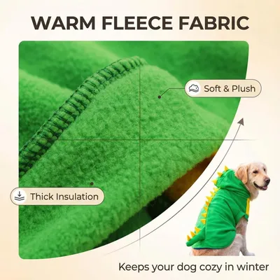 HausPets Dinosaurier Kostüm Hund Fleece 6XL Halloween