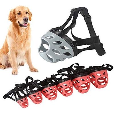 Muselière chiot plastique - Mange et boit, réglable