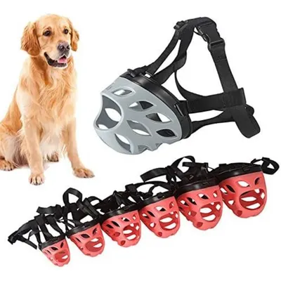 Muselière chiot plastique - Mange et boit, réglable Muselière chiot plastique - Mange et boit, réglable