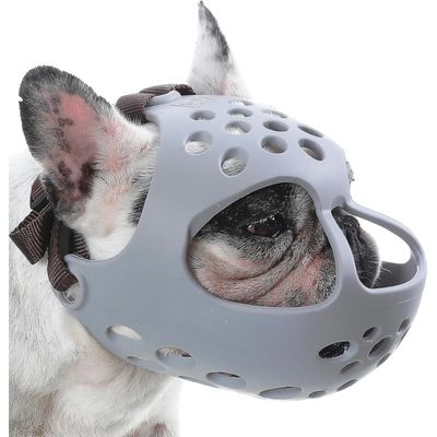 Silikon-Maulkorb für Kurznasen - Franz. Bulldogge, Mops