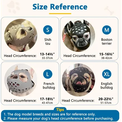 Silikon-Maulkorb für Kurznasen - Franz. Bulldogge, Mops