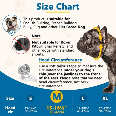 Silikon-Maulkorb für Kurznasen - Franz. Bulldogge, Mops
