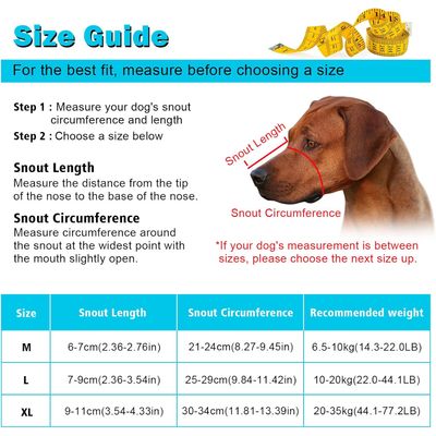 Muselière maille buvable Ownpets - Anti-morsure, petite taille