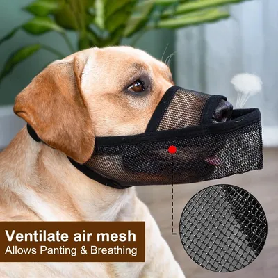 Nylon-Mesh-Maulkorb M - trinkbar, Anti-Bellen