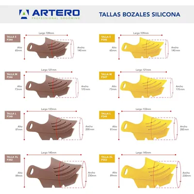 Artero muselière silicone café - Taille S Artero muselière silicone café - Taille S