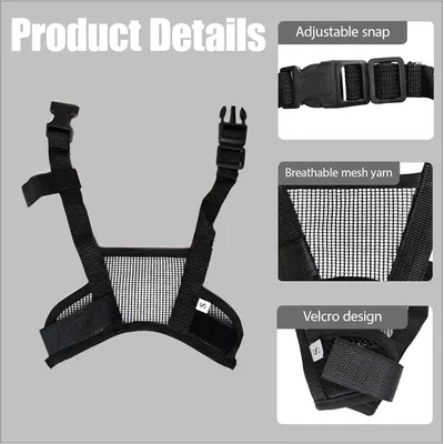 Nylon-Mesh-Maulkorb - kleine Größe, Anti-Bellen S