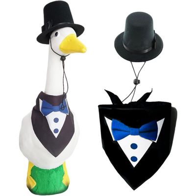 HausPets Gans Dekoration Kostüm - Vintage, Quadrat, Schwarz/Weiß