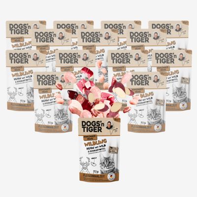 Dogs’n Tiger Wildling Katzenfutter, Huhn, Wild & Süßkartoffel