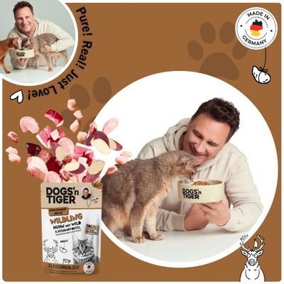 Dogs’n Tiger Wildling Katzenfutter, Huhn, Wild & Süßkartoffel