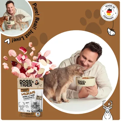 Dogs’n Tiger Wildling Katzenfutter, Huhn, Wild & Süßkartoffel