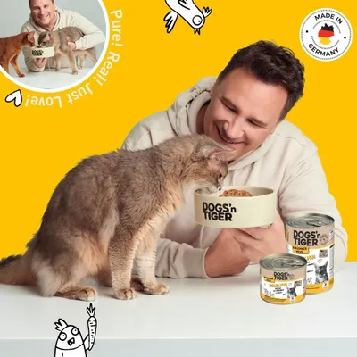 Dogs’n Tiger Herzlich Katzenfutter, Huhn, Rinderherzen & Karotte Dogs’n Tiger Herzlich Katzenfutter, Huhn, Rinderherzen & Karotte