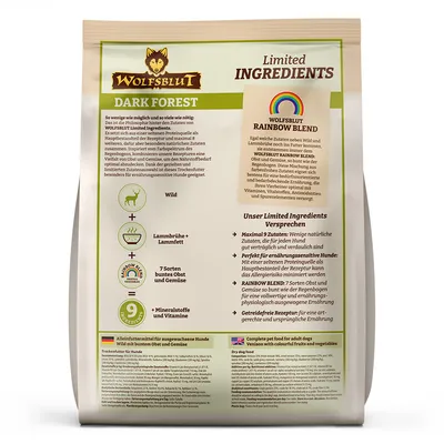 Wolfsblut - Dark Forest - Limited Ingredients Adult Trockenfutter für Hunde Wolfsblut - Dark Forest - Limited Ingredients Adult Trockenfutter für Hunde
