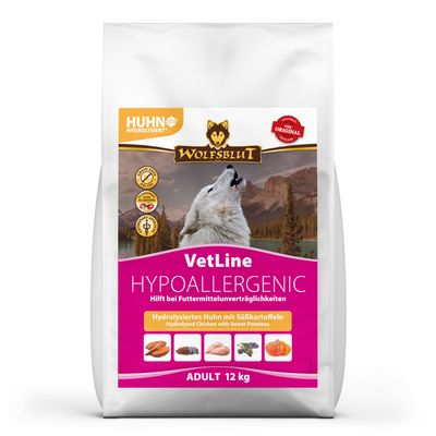 Wolfsblut - Vetline Hypoallergenic Hydrolysiertes Huhn Adult Trockenfutter