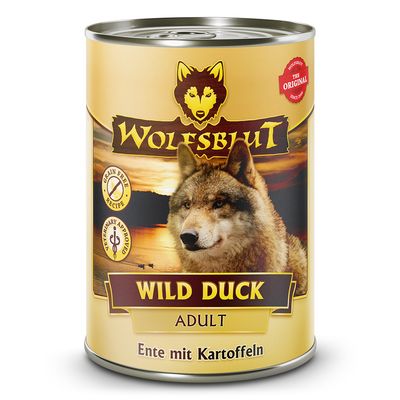 Wolfsblut - Wild Duck - Adult Nassfutter für Hunde 6x395g