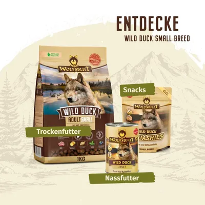 Wolfsblut - Wild Duck - Small Breed Trockenfutter für Hunde