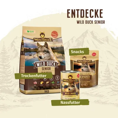 Wolfsblut - Wild Duck - Senior Trockenfutter für Hunde Wolfsblut - Wild Duck - Senior Trockenfutter für Hunde